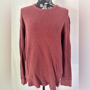 Timberland dark red thermal top